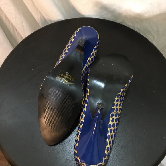 Carrini blue pumps size 11W - Picture 7 of 8